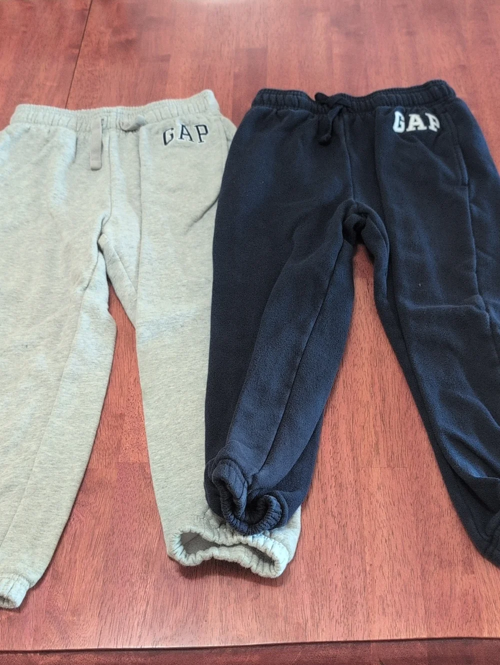 GAP Kids Sweatpants Set — Gray & Navy Fleece Joggers